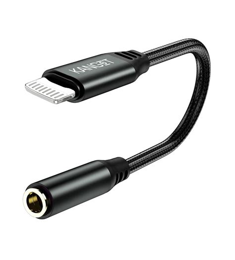 Lightning to 3.5 mm Headphone Jack Adapter for iPhone, iPhone Aux Conv ...
