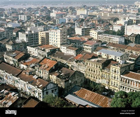 View of Yangon (Rangoon), Myanmar (Burma), Asia Stock Photo - Alamy