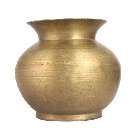 Sturdy Indian Brass Water Pot for Pooja