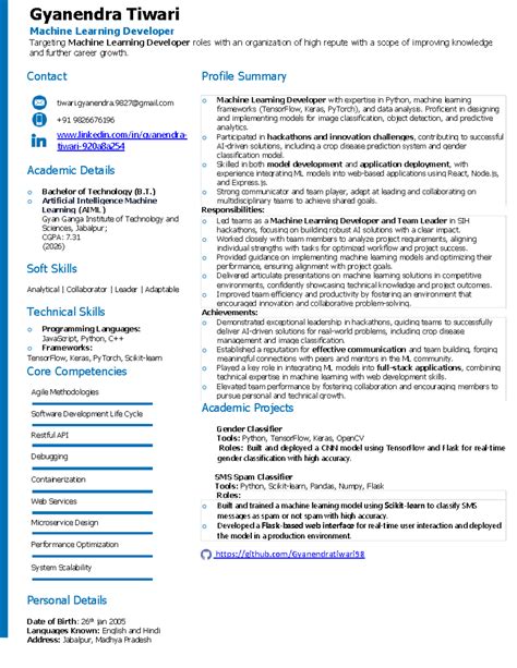 My-resuma - ML - yyyyyy - Contact tiwari.gyanendra@gmail +91 9826676196 ...
