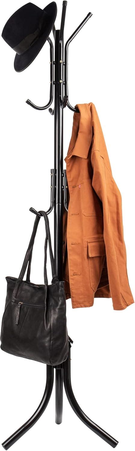 Buy Mind Reader COATRACK11 Standing Metal Coat Rack Hat Hanger 11 Hook ...