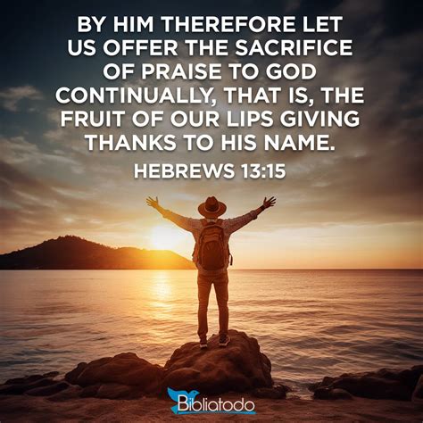 Hebrews 13:15 Murdock - and through him, let us at all times offer to ...