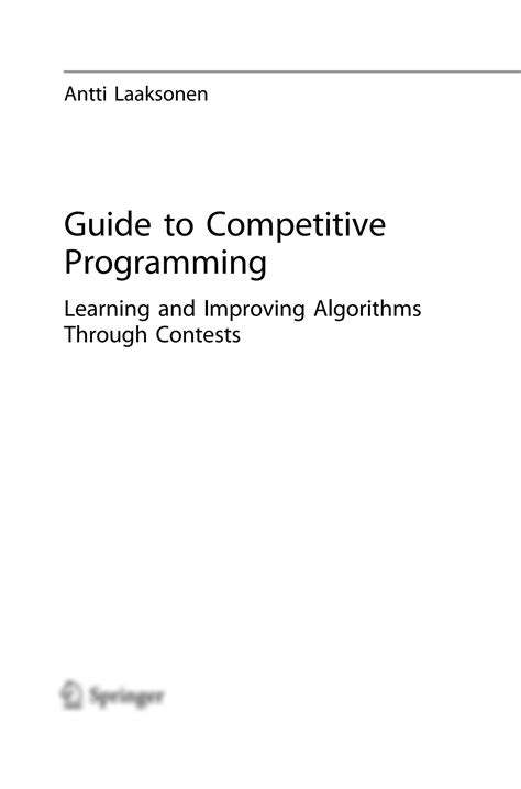 Image result for Competitive Programming Guide