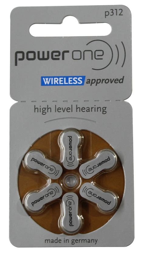 Power One Hearing Aid Battery Size 312, Pack Of 6 Batteries : Amazon.in ...