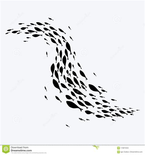 Silhouettes of Sea Fishes