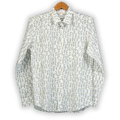 Full Sleeve Indian Hand Block Print Shirt Jungle Buti Design Shirt 100% ...