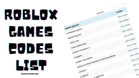 Image result for Roblox Game Codes