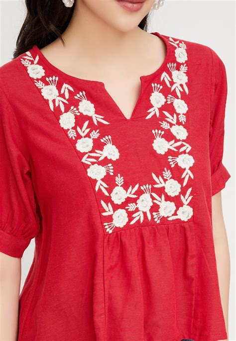 Buy Women Embroidered Tunic Online at just Rs. 799.0 - 1000013125747 ...