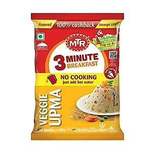 MTR 3 Mins Breakfast Vegetable Upma Pouch 60 g : Amazon.in: Grocery ...