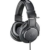 Audio-Technica ATH-M40X Professional Studio Monitor Over-Ear Headphones ...