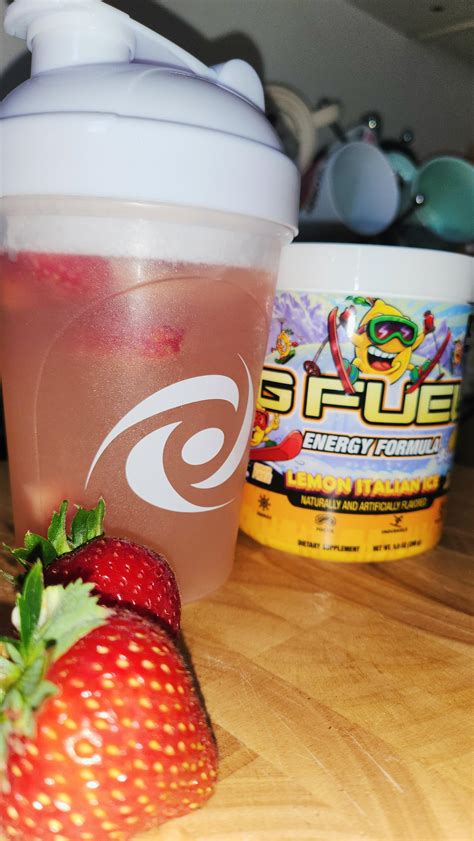 Lemon Italian ice and strawberries 🔥 : r/GFUEL