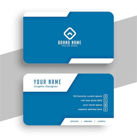 Calling Card Design Blue 的图像结果