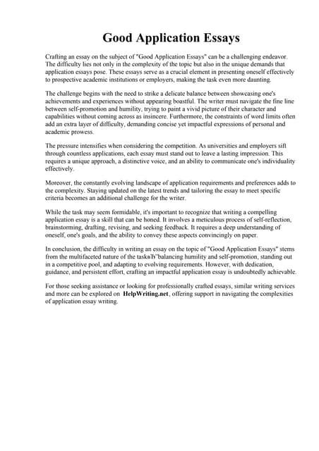 Image result for Application Essays