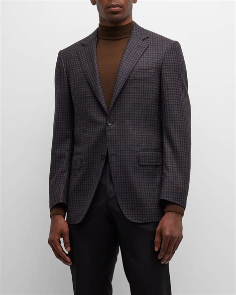 Canali Men's Plaid Sport Coat | Neiman Marcus