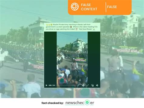 Viral Video Doesn’t Show ‘Muslim Private Army Marching In Kerala’