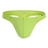 Men's Swimwear Swim Briefs Swim Thong Elastic Waist Plain Breathable ...