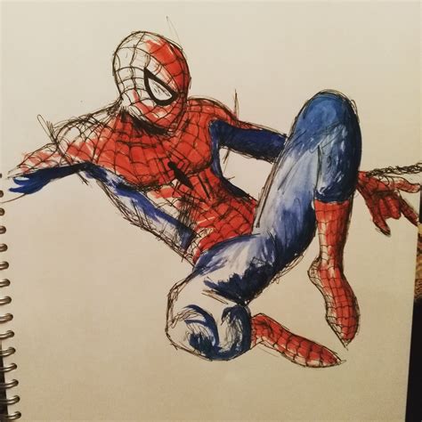 Spider man drawing