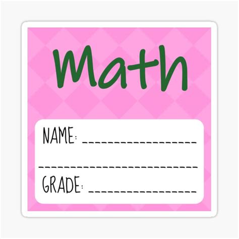 Math Sticker for Notebook 的图像结果