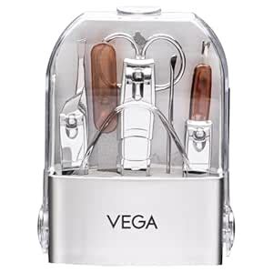 Vega Manicure Set (Pack Of 8),Silver : Amazon.in: Beauty