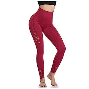 Women's Yoga Pants High Waisted Seamless Splicing Yoga Leggings Ladies ...
