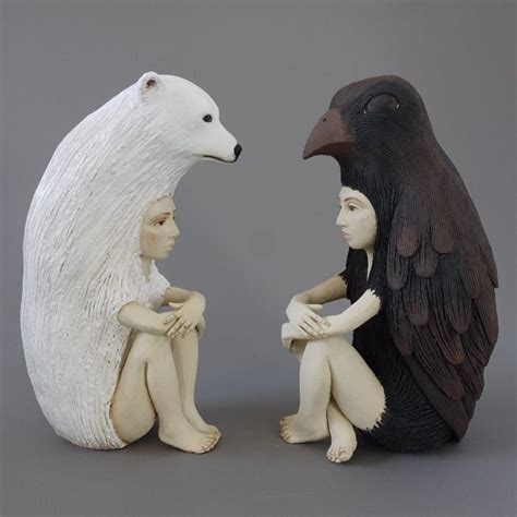 Crystal Morey's striking ceramic sculptures of human-animal hybrids: a ...