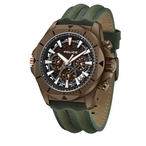 Police Men's Electrical KL Rahul Edition Leather Strap Watch – The ...