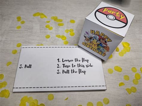 Image result for Exploding Confetti Card