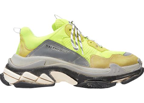 Balenciaga Triple S Neon Yellow – Kicks Machine