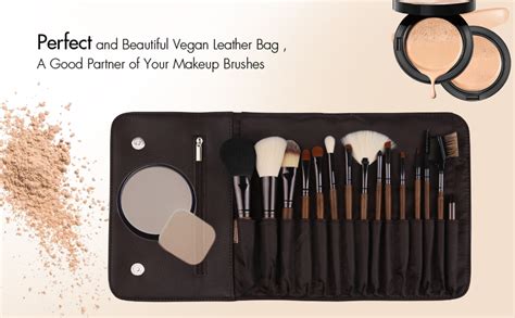 Makeup Brushes 15 Piece ZOREYA High End Real Hard Walnut Handle Makeup ...