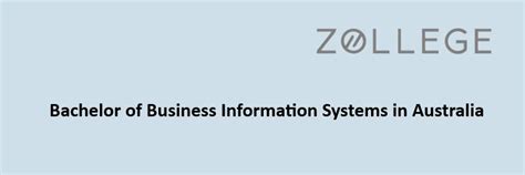 Bachelor of Business Information Systems in Australia: Eligibility ...