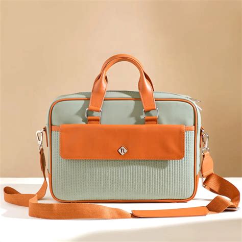 La Fusion Vegan Leather Laptop Organiser Bag 14" x 10" Online - Premium ...