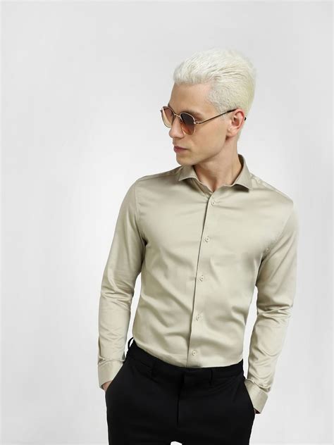 Buy Navy Blue Full Sleeves Shirt for Men