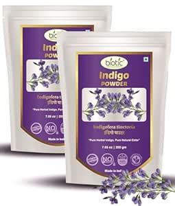 Buy Biotic Natural and Herbal Indigo Powder for Hair Colour - Natural ...