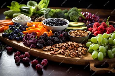 Premium Photo | High Fiber Snack Ideas Plate