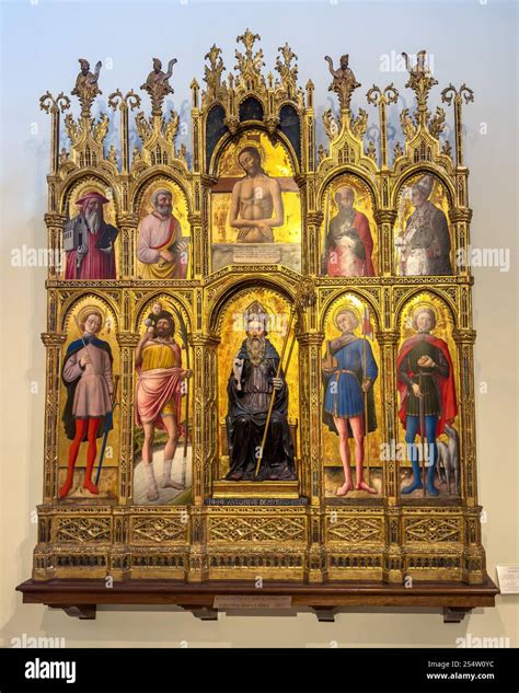A polyptych altarpiece by Antonio Vivarini and Bartolomeo Vivarini ...