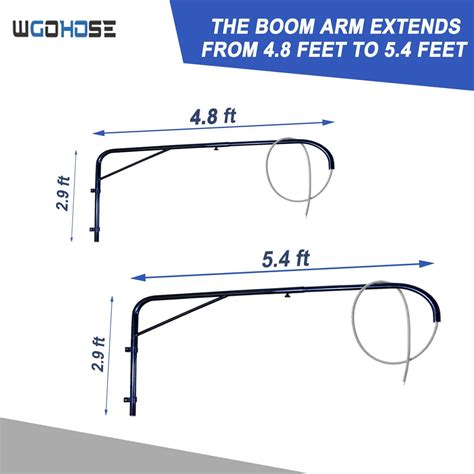 WGOHOSE Horse Wash Hose Boom Arm, Wall-Mounted 180° Swivel India | Ubuy