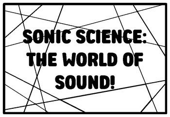 SONIC SCIENCE: THE WORLD OF SOUND! Grade 4 And 5 Science Coloring Pages ...