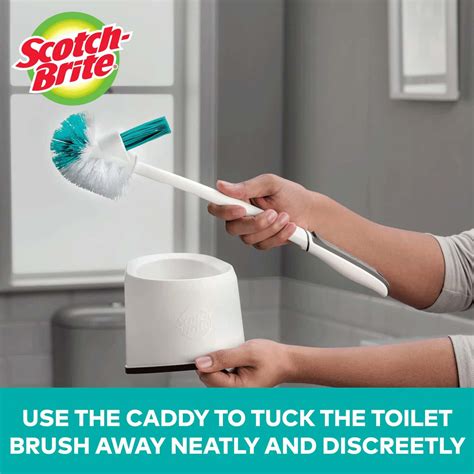 Buy SCOTCH-BRITE PREMIUM TOILET PLASTIC BRUSH WITH ROUND CONTAINER ...