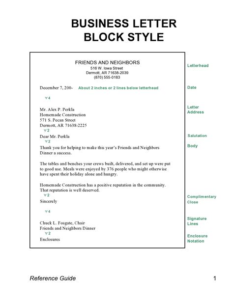 Business Letters Examples 的图像结果