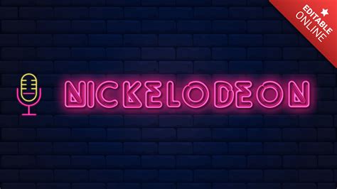 Nickelodeon | Neon Radio | Text Effect Generator