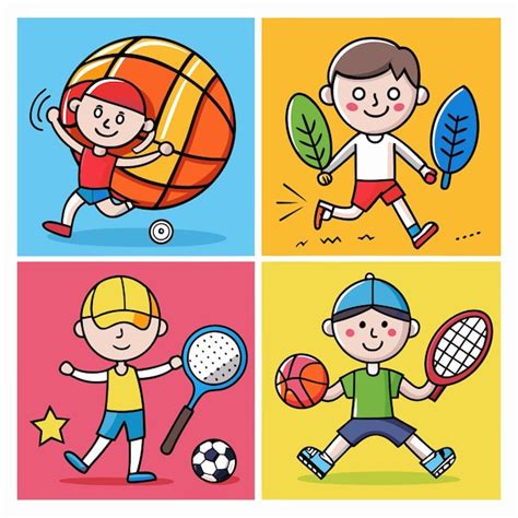Play More Sports Cartoon 的图像结果