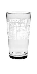 Buy Cerve World Beer - Garden Beer Glass/Lead-Free Glass/Microwave and ...