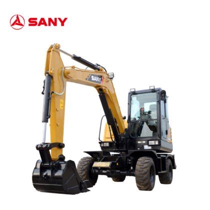 SANY SY65W 5 Ton Wheel Excavator Cost of Well Digging Machine in ...