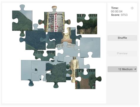 Spring Temple Buddha - Online jigsaw puzzle – Olympiad tester