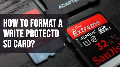 Image result for Format a Write Protected SD Card