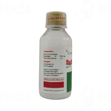 Sufrate P Suspension 100 Ml - Uses, Side Effects, Dosage, Price | Truemeds