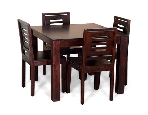 SONA ART & CRAFTS Modern Furniture Solid Sheesham Wood 4 Seater Dining ...