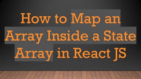 Image result for Use State Map Array