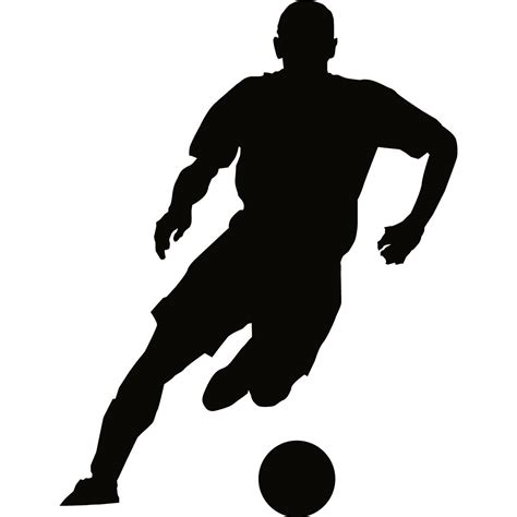 Soccer Wall Decal Sticker - Sports Silhouette Decoration Mural - 12 in. Black | Kid’s Room ...