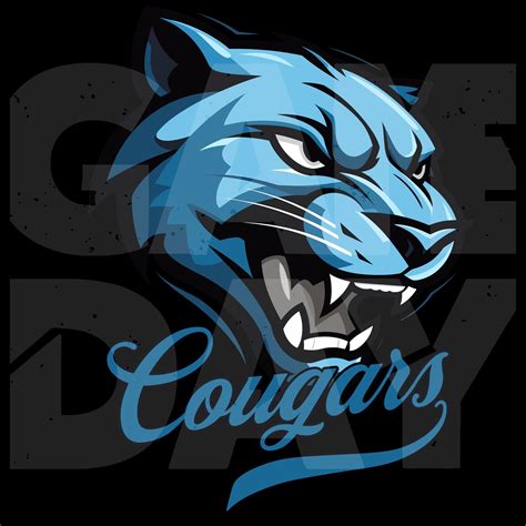 Cougar Shirt PNG | Cougar Mascot Png | Cougar Head Png L Cougar Spirit ...